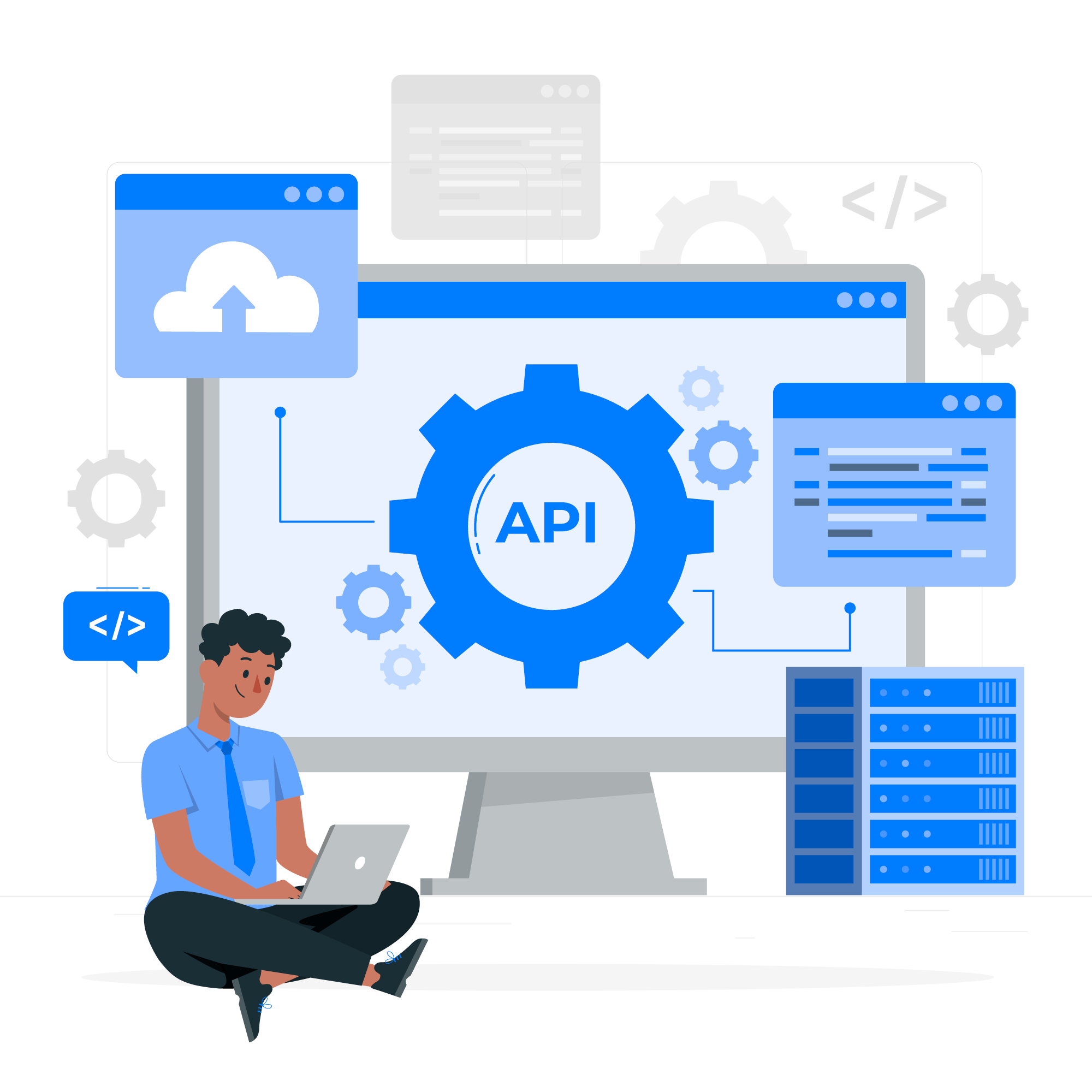Integração entre sistemas com APIs para melhorar a eficiência operacional. 