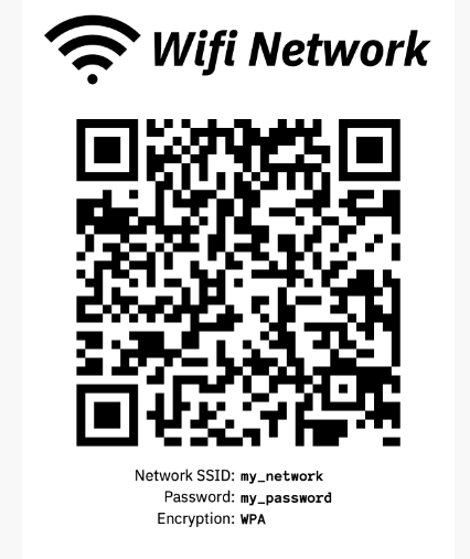 QR Code Wi-fi