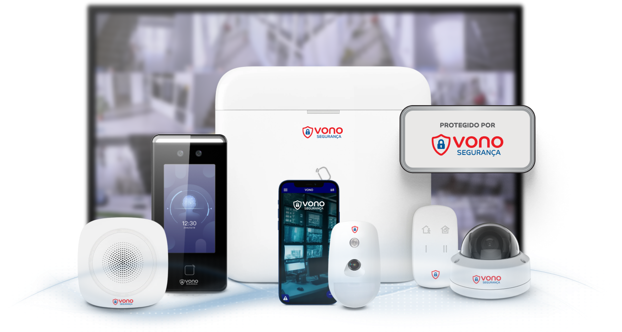Sistema de alarme monitorado com central de monitoramento e aplicativo