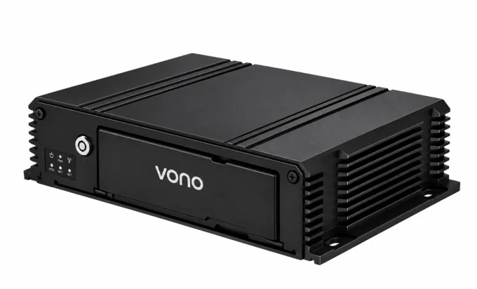 Gravador veicular Vono MDVR com carcaça metálica